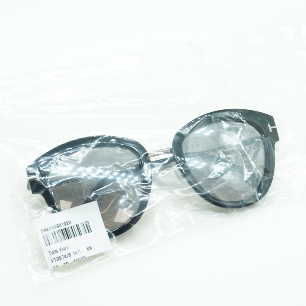 💯 NEW TOM FORD BLACK/GREY Ft0574/S 14c SUNGLASSES - Picture 9 of 10